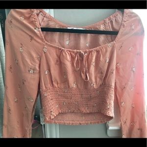 Hollister floral trendy top